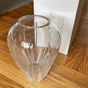 Vintage Royal Doulton Crystal Vase